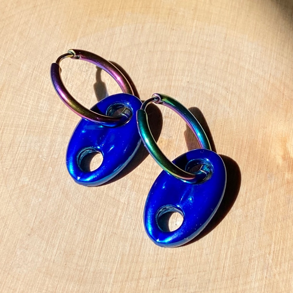 Blue super nice fashionable earrings